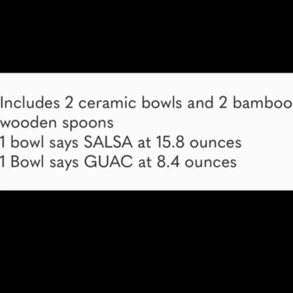 ❤️ Rae Dunn Salsa and Guac Bowl Set with Wooden Spoon
